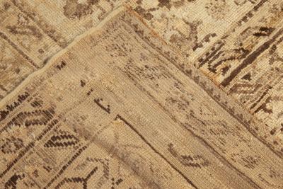 Oversized Antique Turkish Oushak Handmade Wool Rug
