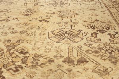Oversized Antique Turkish Oushak Handmade Wool Rug