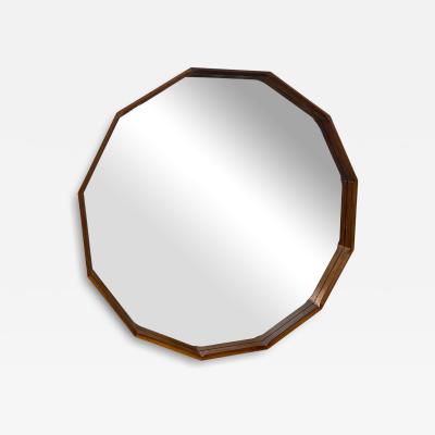 Oversized Dodecagonal Minimalist Wall Mirror 1990s Two Available 