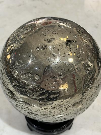 Oversized Natural Pyrite Sphere 