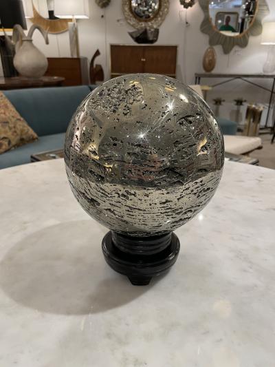 Oversized Natural Pyrite Sphere 