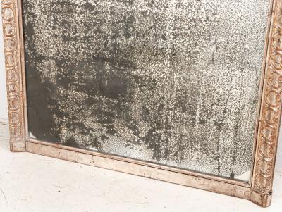 Oversized Silver Gilt Framed Mirror French 1890s