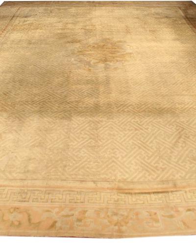 Oversized Vintage Chinese Art Deco Carpet