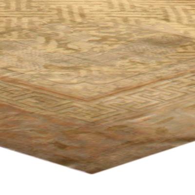 Oversized Vintage Chinese Art Deco Carpet