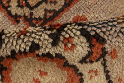 Oversized Vintage English Axminster Bold Red Handmade Wool Carpet