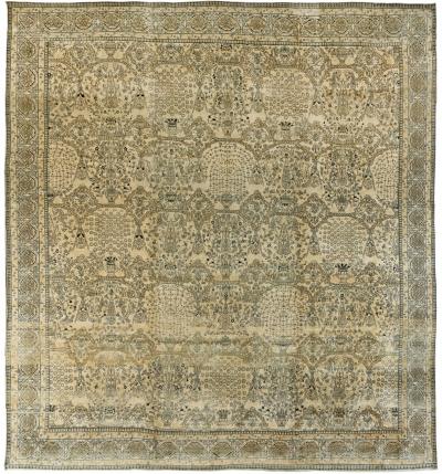 Oversized Vintage Indian Carpet Size Adjusted 
