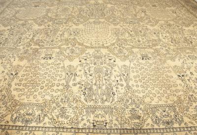 Oversized Vintage Indian Carpet Size Adjusted 
