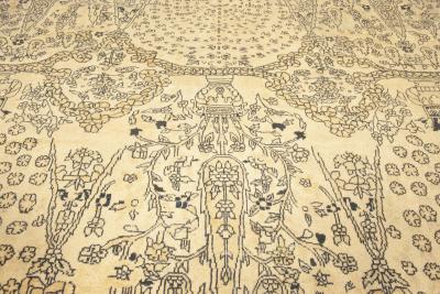 Oversized Vintage Indian Carpet Size Adjusted 
