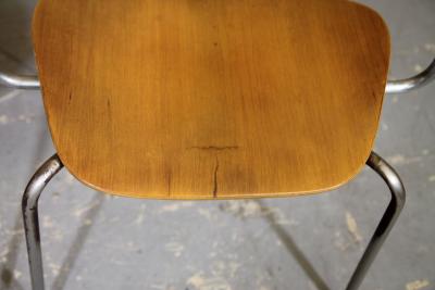 Oyvind Iversen Molded Plywood City Armchairs