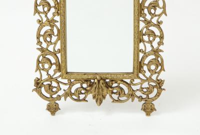 P E Guerin Antique Brass Vanity Mirror
