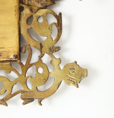 P E Guerin Antique Brass Vanity Mirror