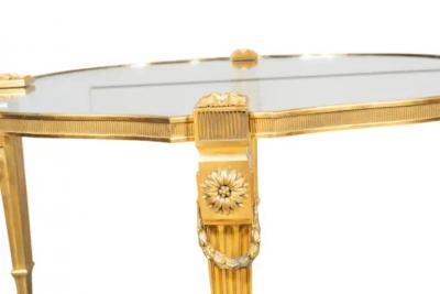 P E Guerin Bronze And Glass Coffee Table