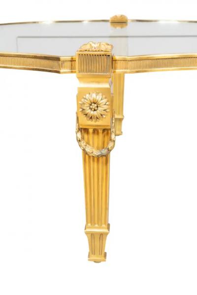 P E Guerin Bronze And Glass Coffee Table