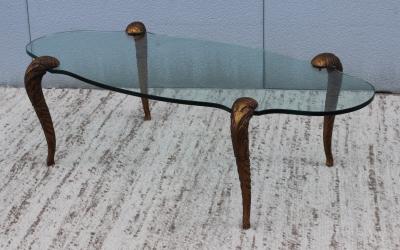 P E Guerin P E Guerin Style Gilt Legs Coffee Table