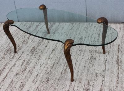 P E Guerin P E Guerin Style Gilt Legs Coffee Table