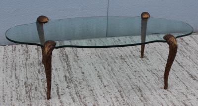 P E Guerin P E Guerin Style Gilt Legs Coffee Table