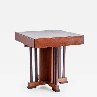 P E L Izeren P E L Izeren Side Table in Oak and Macassar Ebony Netherlands 1930s