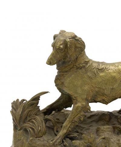 P J Mene Bronze Dog Figure