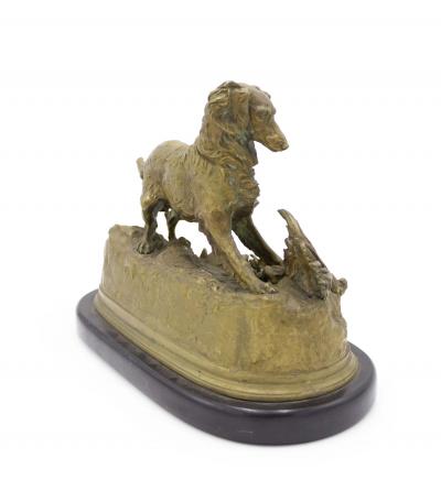 P J Mene Bronze Dog Figure