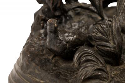 P J Mene Patinated Bronze Dogs