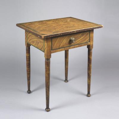 PAINT DECORATED WORK TABLE