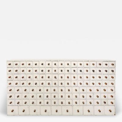 PAINTED APOTHECARY CHEST OF DRAWERS