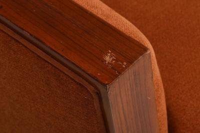 PAIR FRENCH ART DECO PERIOD ROSEWOOD ARMCHAIRS