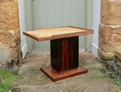 PAIR French Macassar Parchment Tables after Dupre Lafon circa 1950