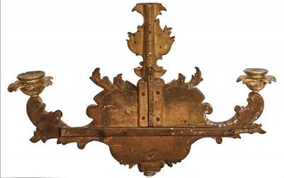 PAIR OF 18TH CENTURY VENETIAN GILTWOOD WALL SCONCES
