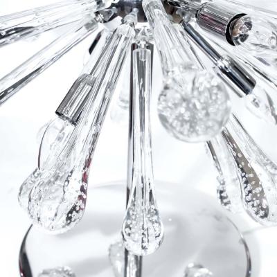 PAIR OF 1980S MURANO SPUTNIK BULLICANTE TABLE LAMPS