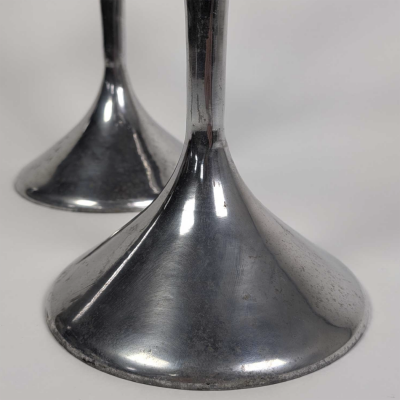 PAIR OF 6 CANDLES CANDELABRA Danish work 1970