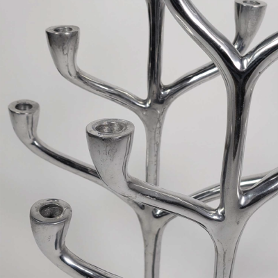PAIR OF 6 CANDLES CANDELABRA Danish work 1970
