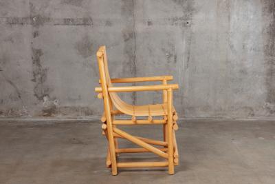 PAIR OF BAMBOO ARMCHAIRS
