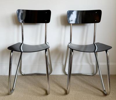 PAIR OF BAUHAUS SIDE CHAIRS