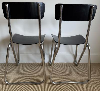 PAIR OF BAUHAUS SIDE CHAIRS