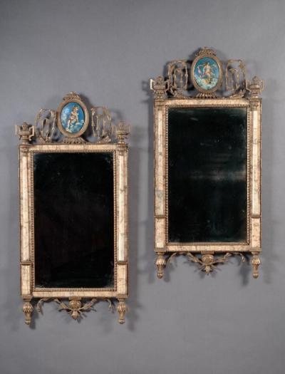 PAIR OF BILBAO LOOKING GLASSES