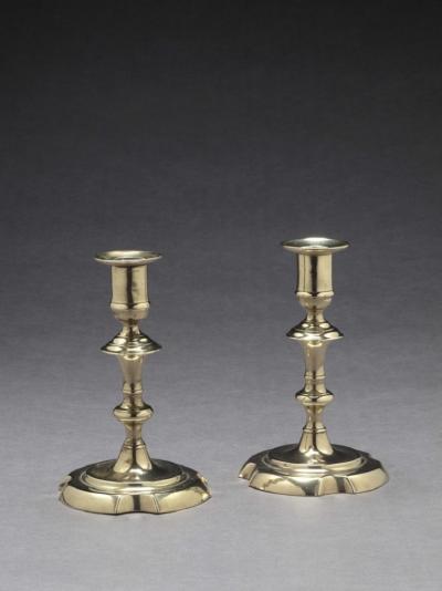 PAIR OF BRASS CANDLESTICKS