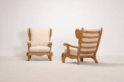 PAIR OF BRUTALIST ARMCHAIRS 1960