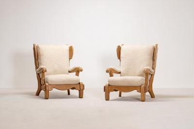 PAIR OF BRUTALIST ARMCHAIRS 1960