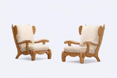 PAIR OF BRUTALIST ARMCHAIRS 1960