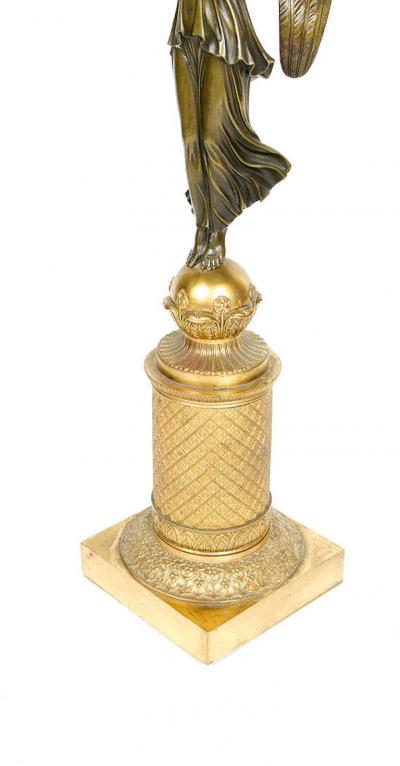 PAIR OF CHARLES X BRONZE CANDELABRAS