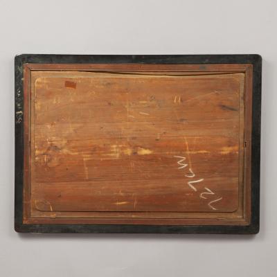 PAIR OF CHINESE COURTYARD SCENES WITH FIGURES