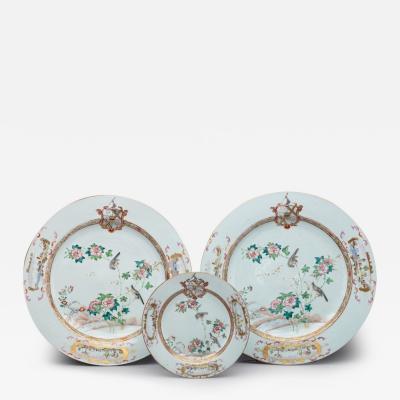 PAIR OF CHINESE EXPORT PORCELAIN CHARGERS