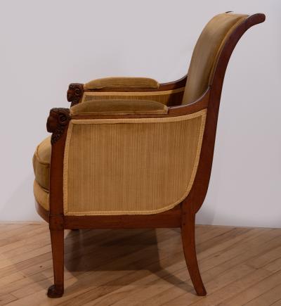 PAIR OF DIRECTOIRE BLONDE MAHOGANY BERG RES FRANCE CIRCA 1795