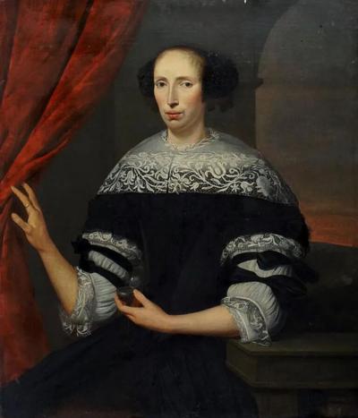 PAIR OF DUTCH COUPLE NOBILITY PAINTING