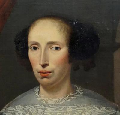 PAIR OF DUTCH COUPLE NOBILITY PAINTING