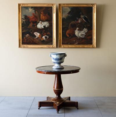 PAIR OF EARLY 18TH CENTURY HUNGARIAN SCHOOL OIL ON CANVAS