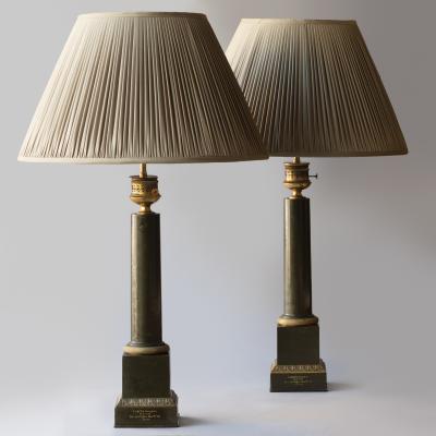 PAIR OF EARLY 19TH CENTURY BRONZE CARCEL LAMPS CONVERTED TO ELECTRICITY
