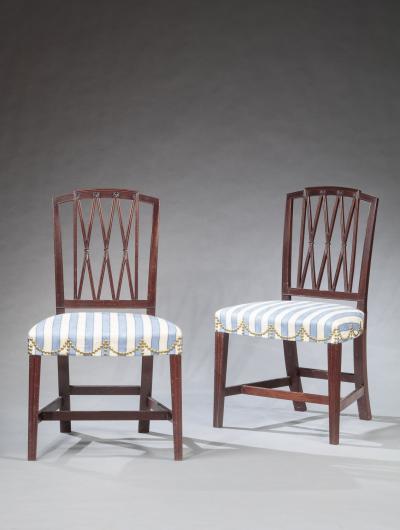 PAIR OF FEDERAL SIDE CHAIRS