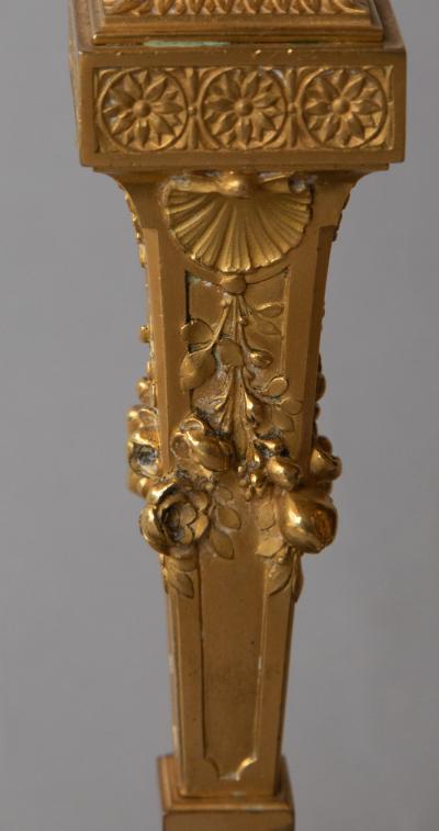 PAIR OF FINE QUALITY 19TH CENTURY GILT BRONZE CANDLESTICKS